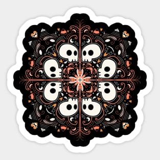 Skulls Mandala Sticker